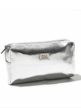 Silver Makeup Bag